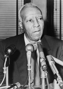 Asa Philip Randolph，1964年 作者 美国摄影师